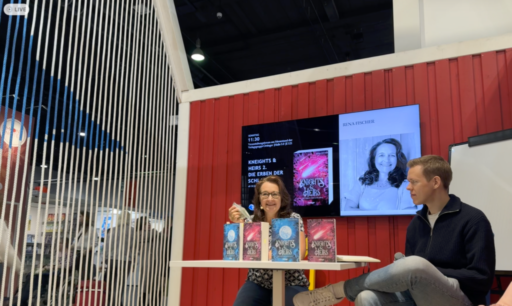 Lesung Knights&Heirs Frankurter Buchmesse Oetinger Verlag Stand